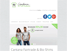 Tablet Screenshot of cantana.com